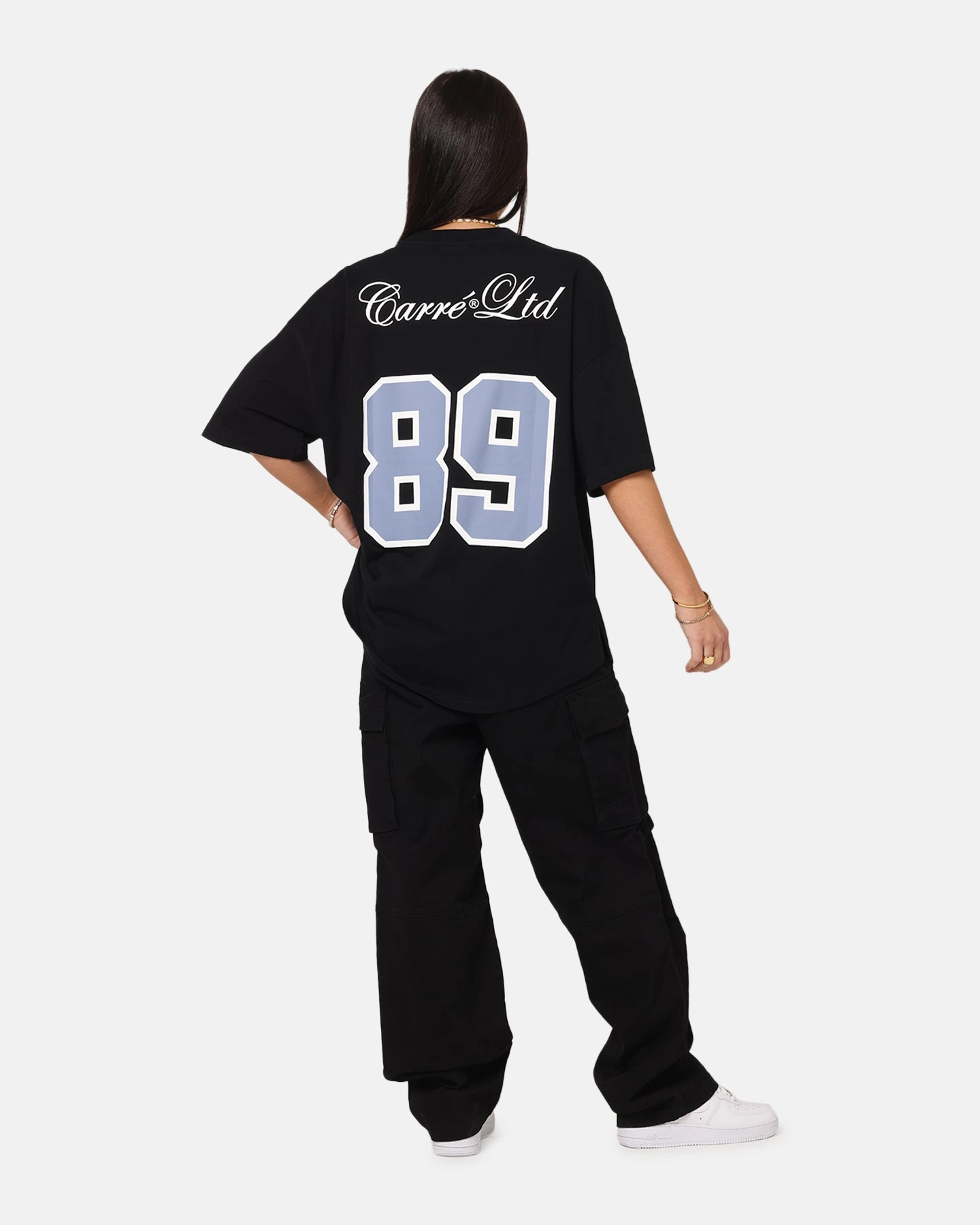 Warm Layer Carre Hitta Grid Iron T-Shirt Black/Navy