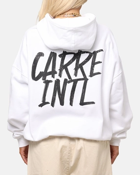 HeatPressedLogos Carre International Hoodie White