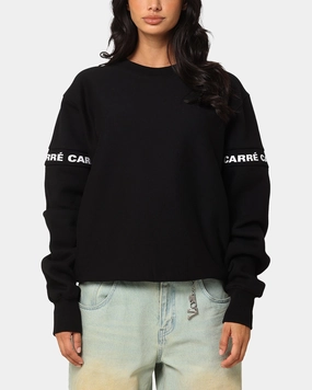 Stylish Dress Reflective Safety Accents Carre La Manche 2.0 Crewneck Black