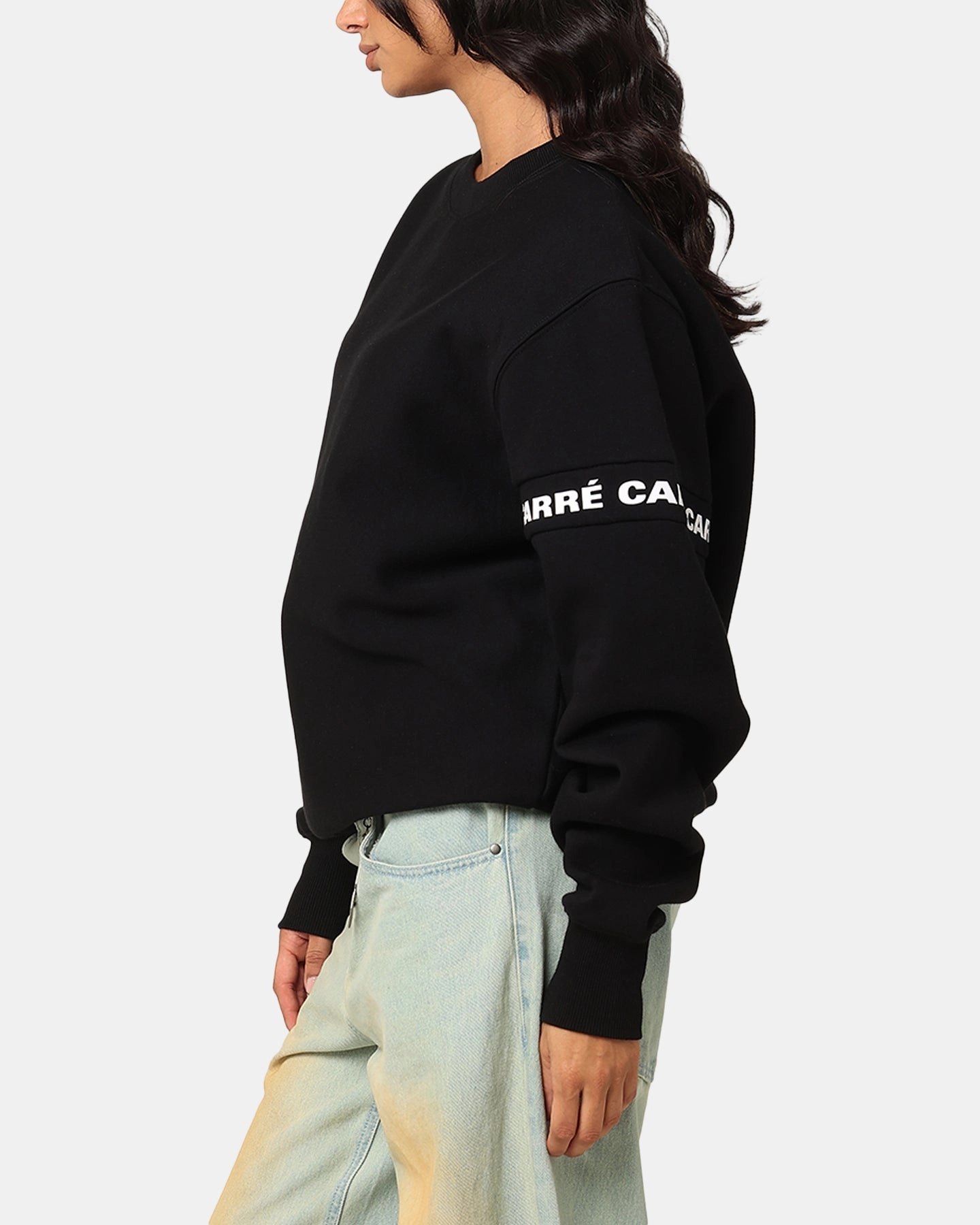 AntiStatic Weave NonChafe Lining Carre La Manche 2.0 Crewneck Black