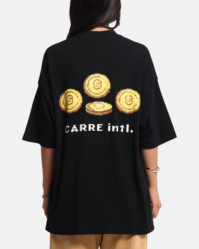 ChafeFreeEdging Carre Level Up Mock Neck T-Shirt Black