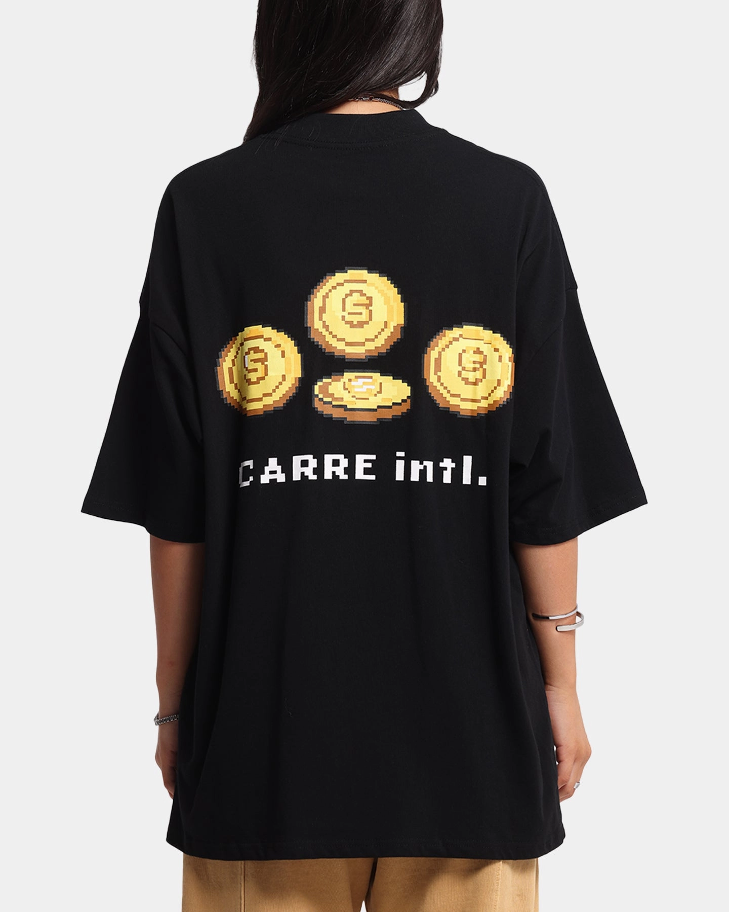 ChafeFreeEdging Carre Level Up Mock Neck T-Shirt Black