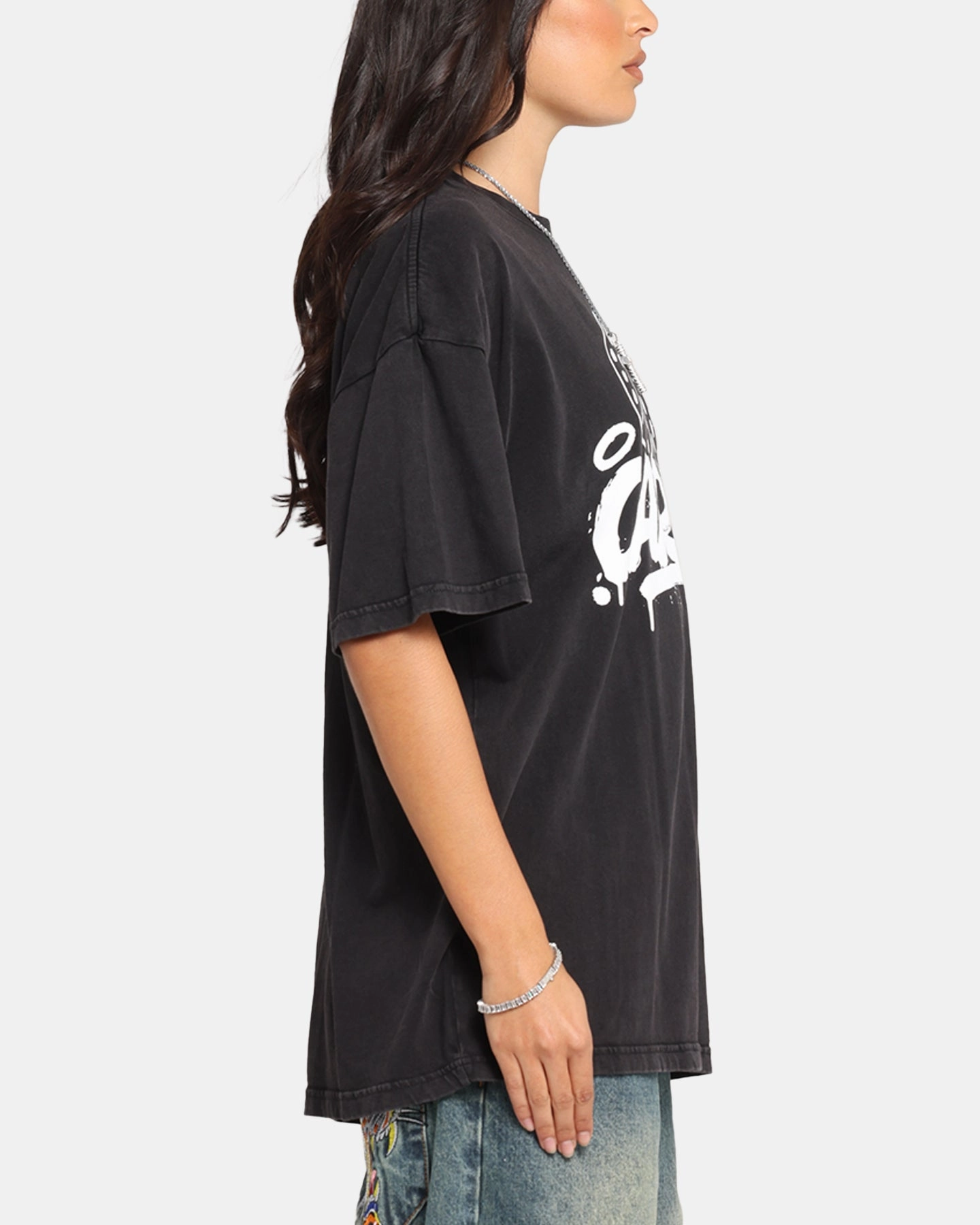 Carre Players Choice T-Shirt Black Acidwash Distressed Texture