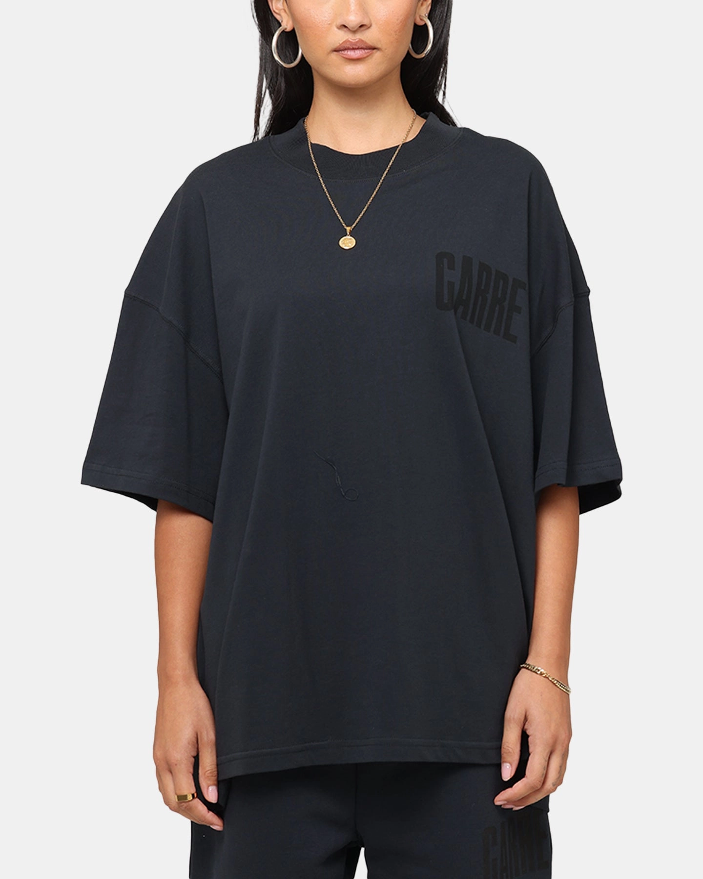 Relaxed Tee Carre Premium Essentials T-Shirt Steel/Black