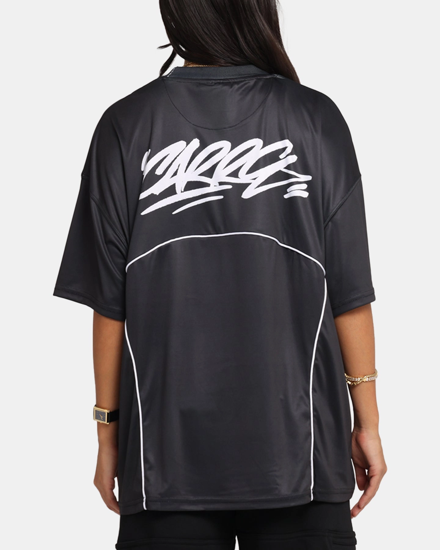 simple design Carre Trainer T-Shirt Black