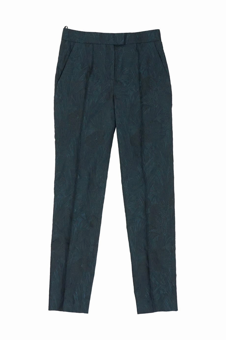 Comfy Waistband Recycled Polyester [WW30831] Shanghai Tang | Cropped Pants