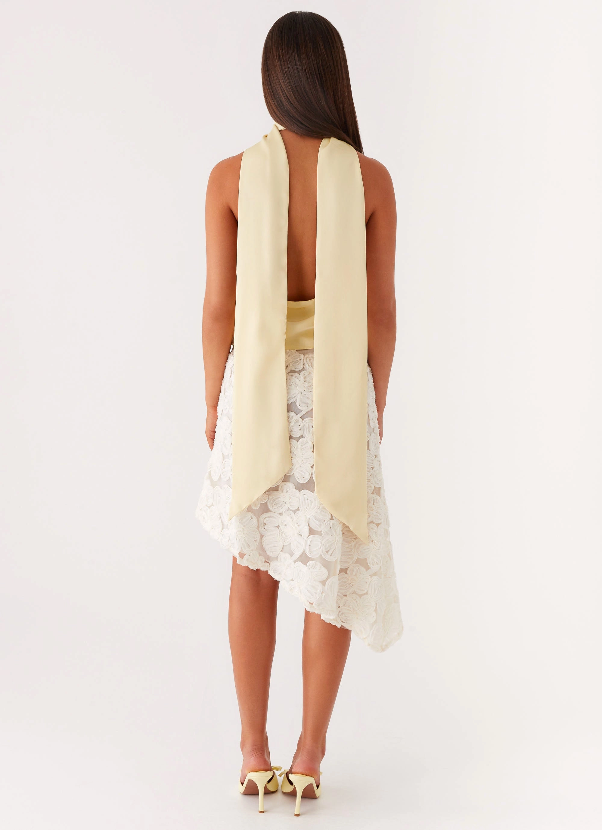 Convertible Neckline Catching Feelings Top - Yellow