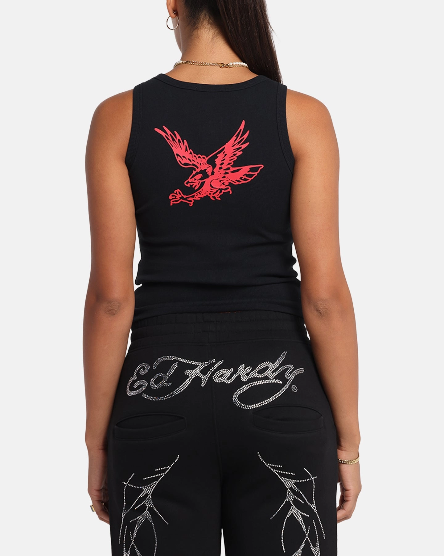 Ed Hardy Women's Tried And True Tank Black Casual Pullover