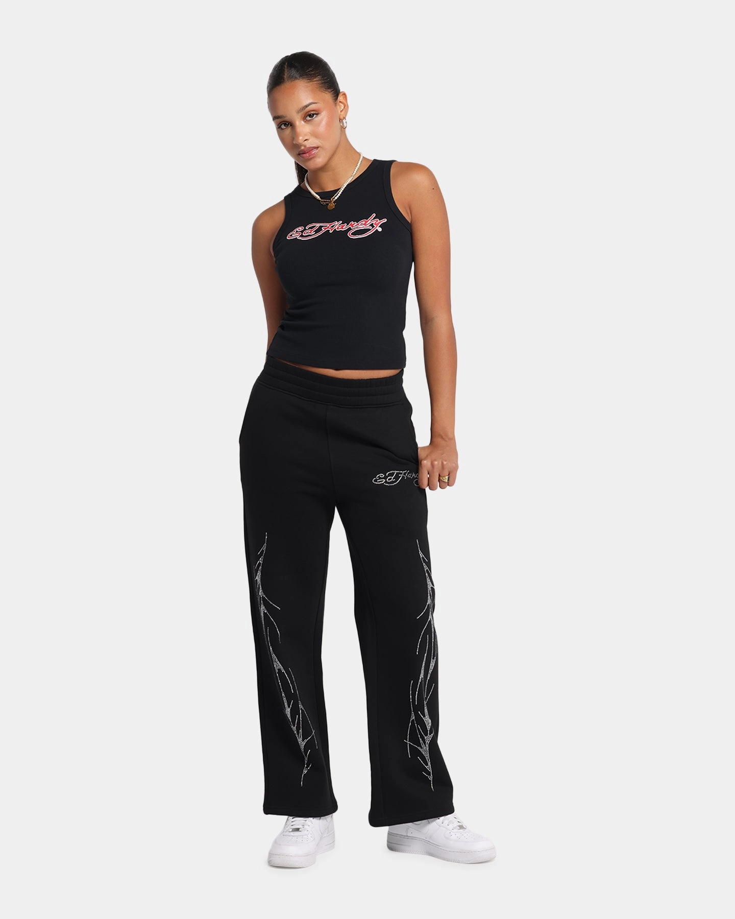 TexturedSurface Ed Hardy Women's Tried And True Tank Black