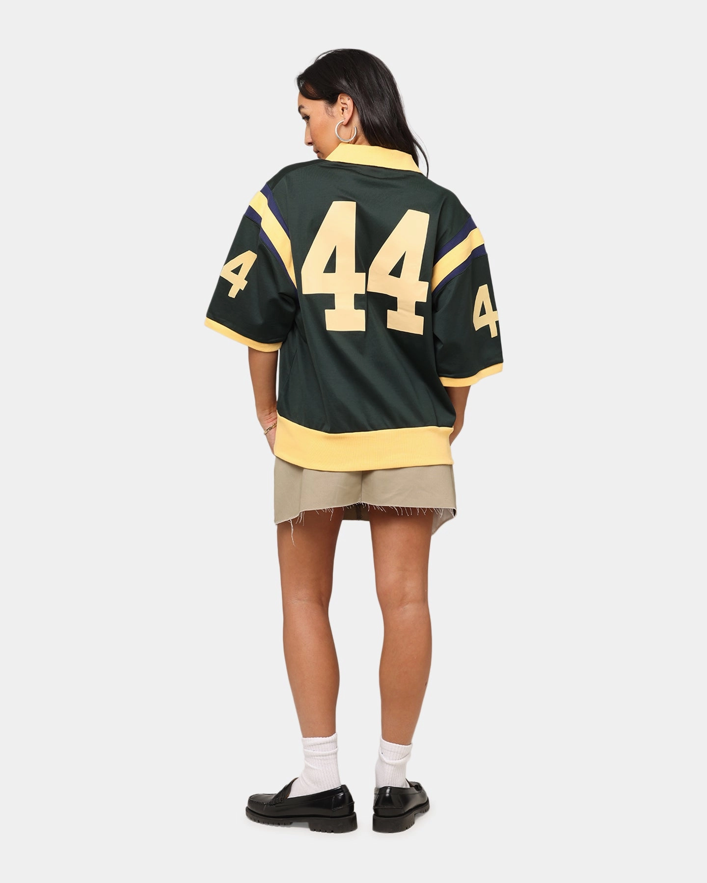 Airflow Mesh Insert Comfortable Collar Champion 50's Pool Boy Shirt Dark Green