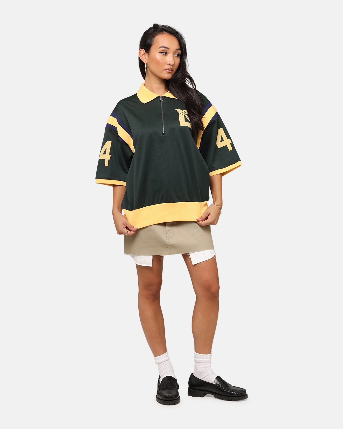 Champion 50's Pool Boy Shirt Dark Green Layered Ply Construction DropShoulderConstruction