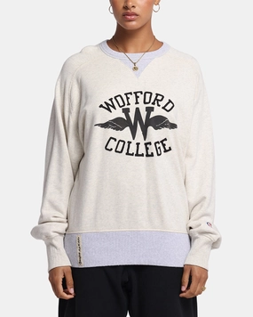 Champion 50's Saddle Crew Sweatshirt Oatmeal Heather HiddenZipper