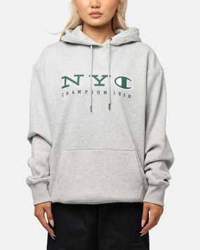 Champion Rochester Graphic Hoodie Grey V Neck Design