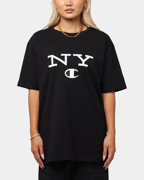 Champion Rochester Graphic T-Shirt Black Non Chafe Armholes