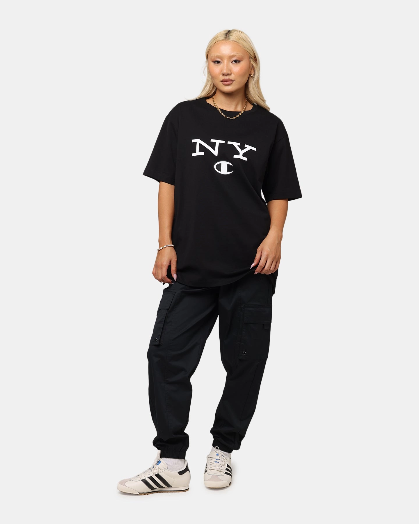 Layered Ventilation Zones Champion Rochester Graphic T-Shirt Black