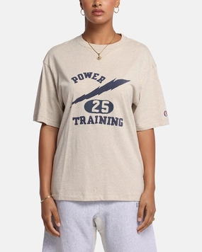 Champion Vintage Mix P.E Class T-Shirt Oatmeal Heather MultiPocket Design TaglessLabel