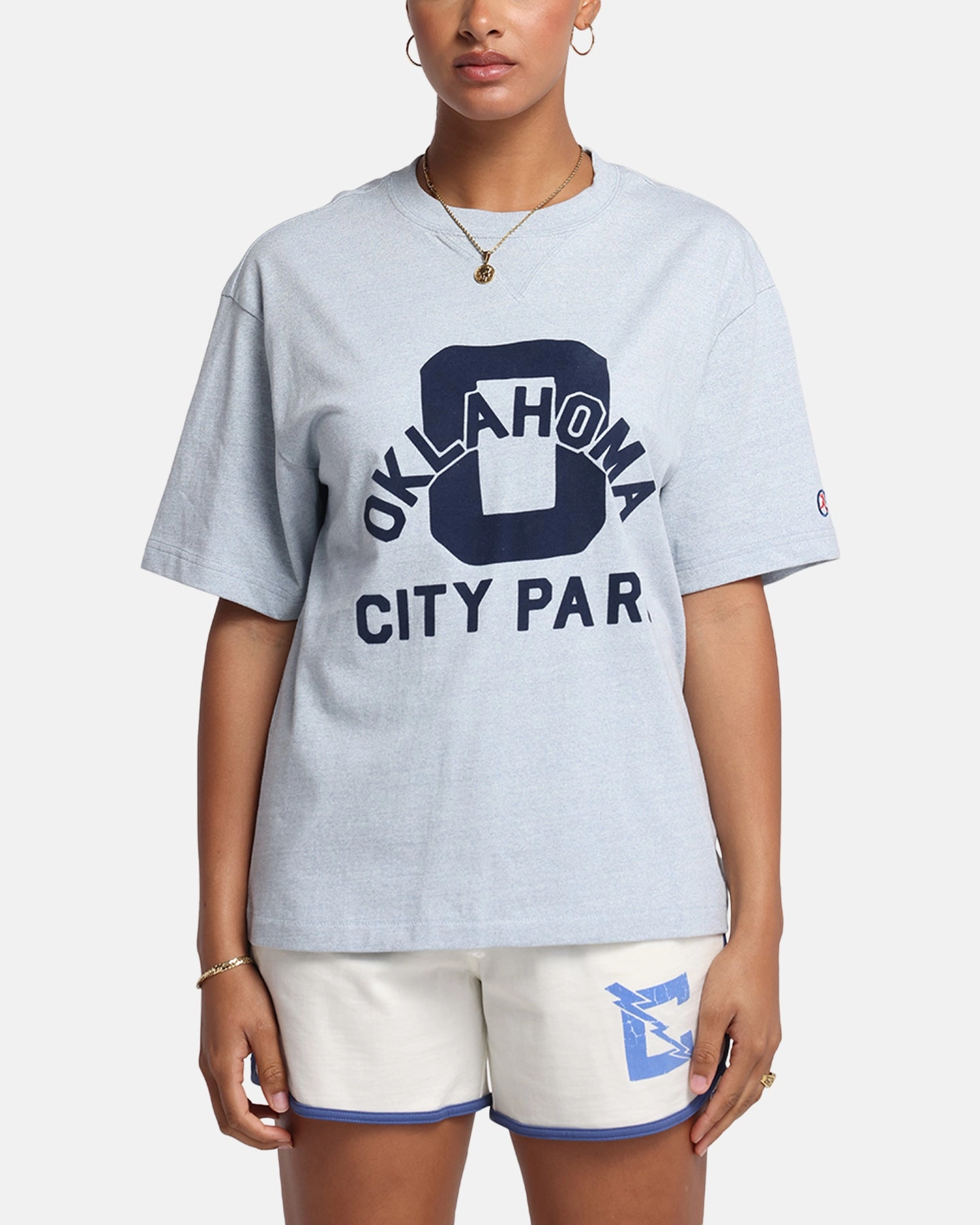 NonIrritating Seams Champion Vintage Mix P.E Class T-Shirt Oxford Grey Heather