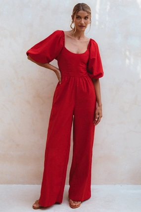 Heaven Bay Linen Jumpsuit Trendy Smart