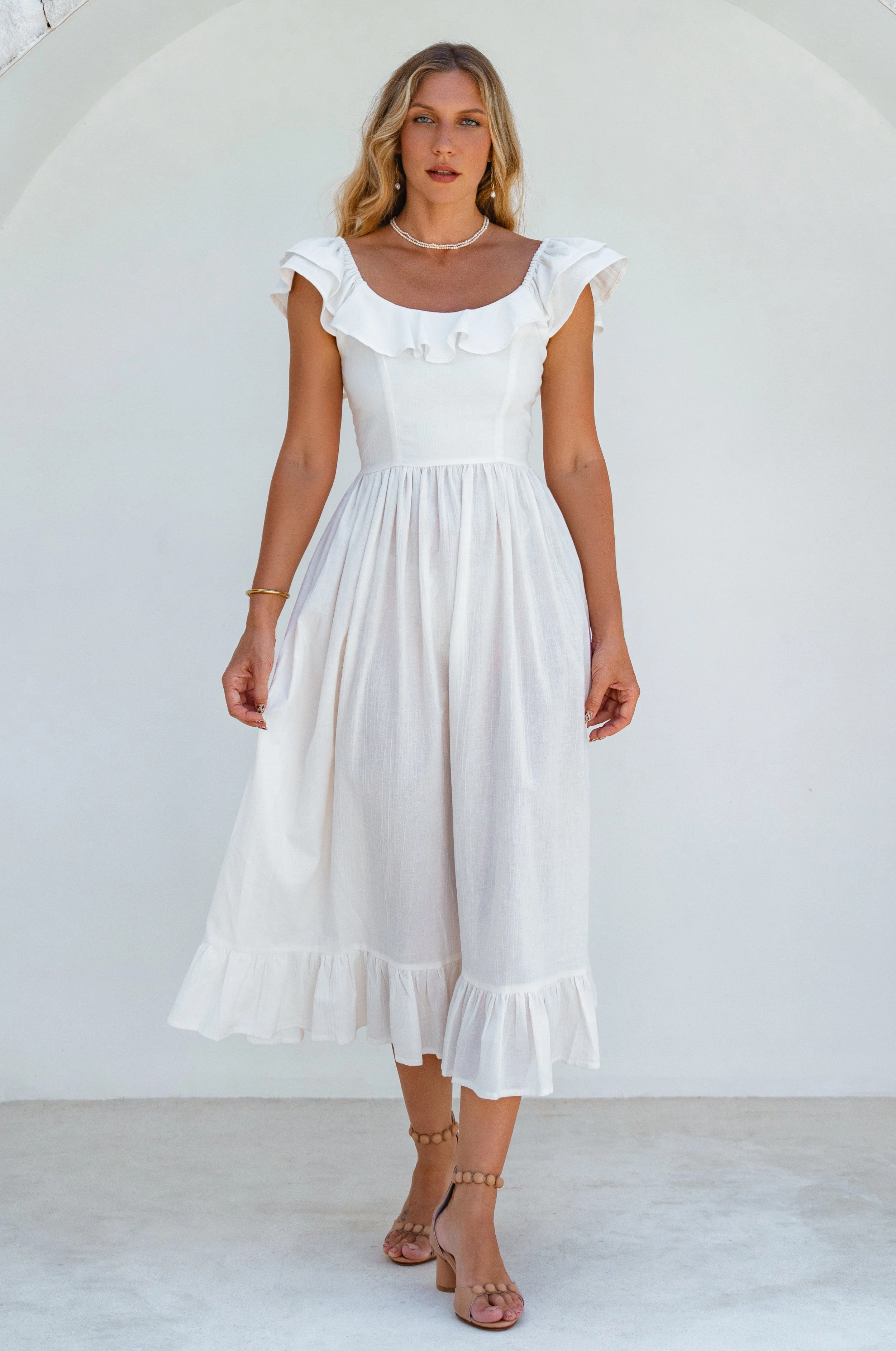 Alethea Summer Midi Dress Fashion Essential Easy to Wear