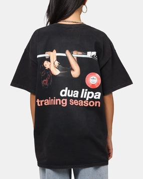 RecycledPolyester Everyday Comfort Fit Dua Lipa Training Season T-Shirt Black Vintage