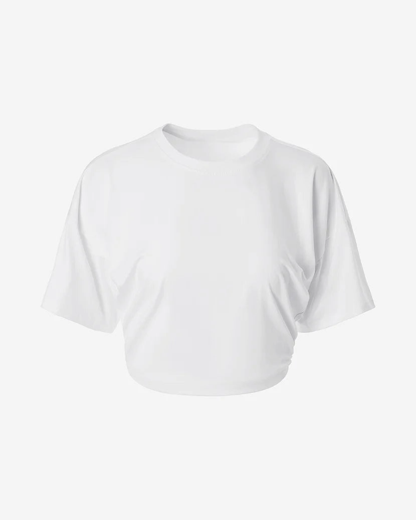Thermochromic Color Shift Tech Ruched Cropped Tee