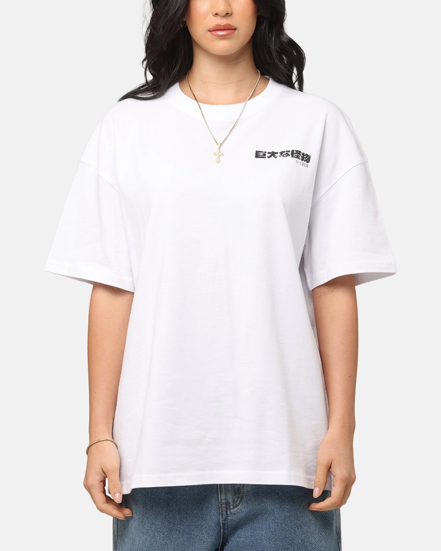 Goat Crew Osaka Dragon T-Shirt White Activewear Top