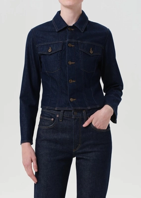 NonIrritatingStitching Contoured Jacket in Rinse