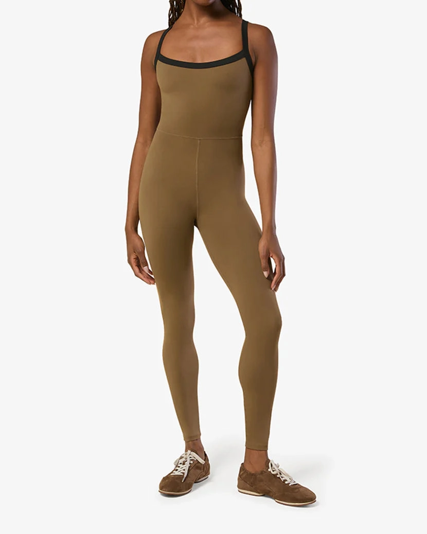 ElasticCuffs electronic Contrast Strap Jumpsuit