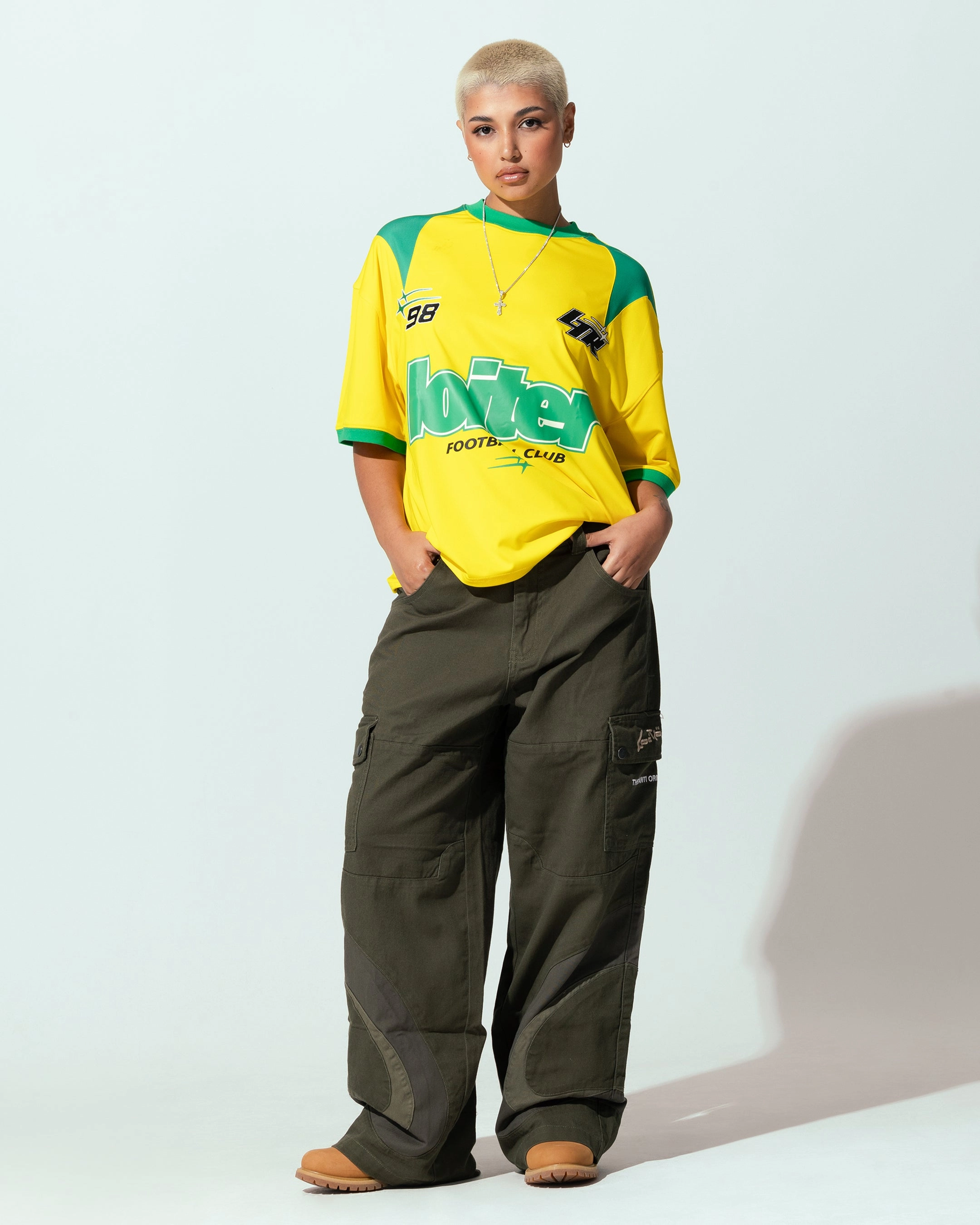 Loiter Tournament Jersey Yellow/Green StretchableKnit