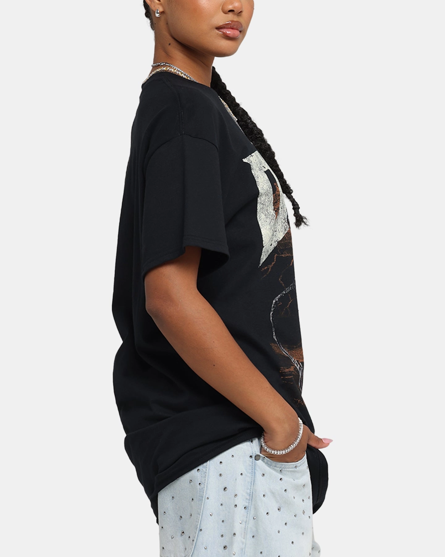 Stylish T-shirt RibbedTrims 73 Studio X Doom Cacodemon Metal T-Shirt Black