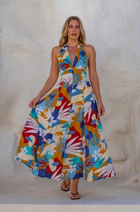 Costa Brava Halterneck Maxi Dress Daily Confidence