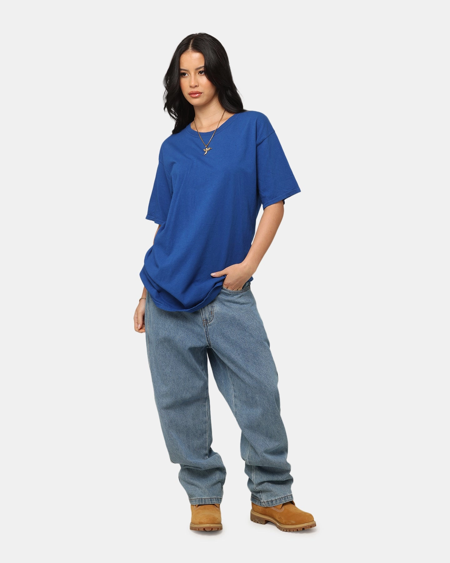 Culture Kings Basic T-Shirt Cobalt Blue Quick-Dry FlexibleWaistband