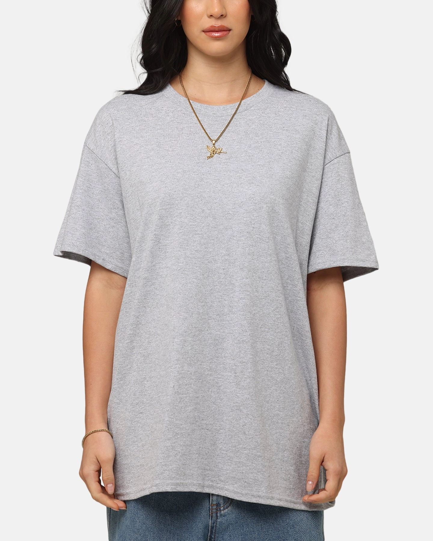 Culture Kings Basic T-Shirt Sport Grey Minimalist Stitching