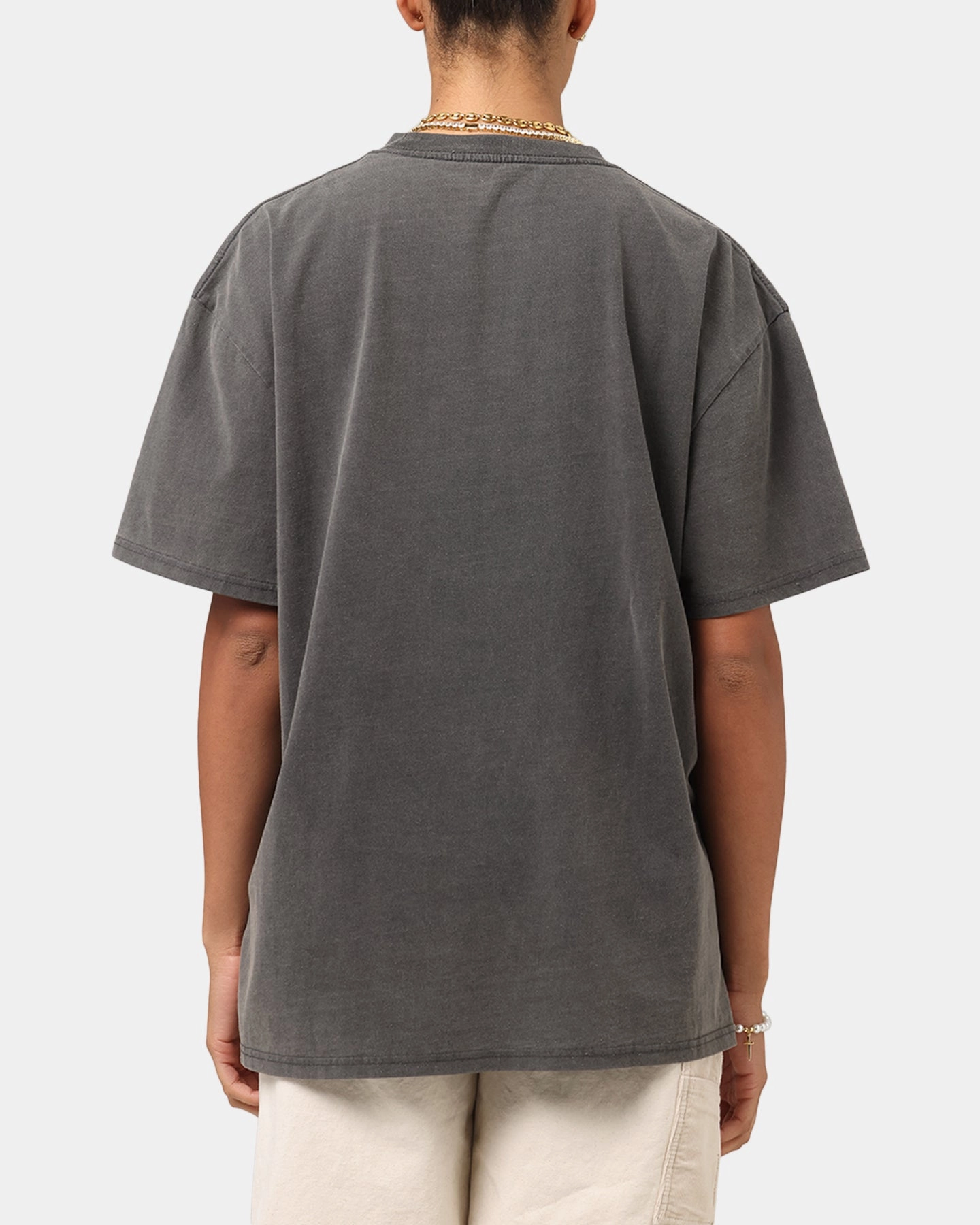 Multi Pocket Functional Design Bonded Seam Construction Culture Kings Boxy T-Shirt Black Wash