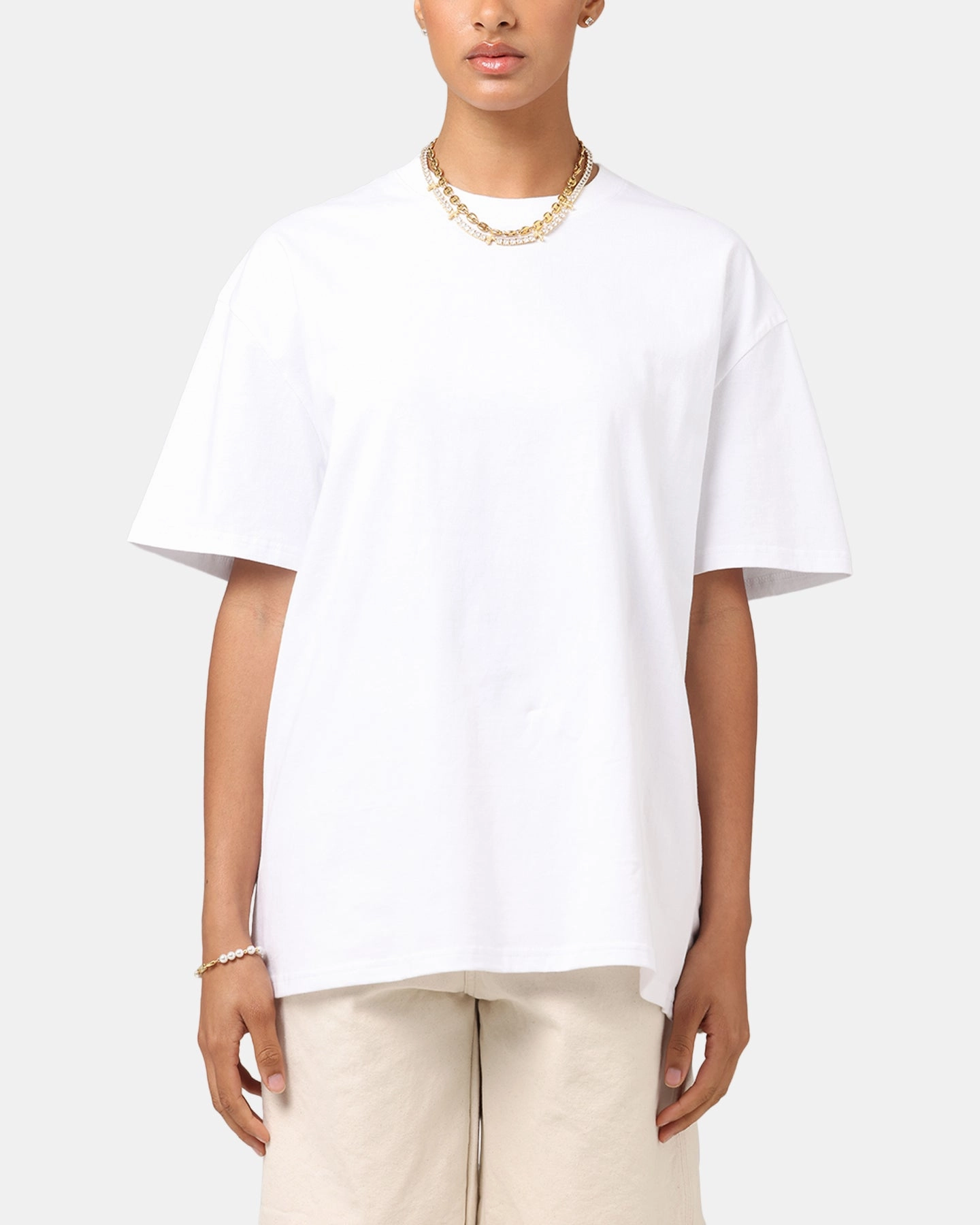 Tencel Blend Fabric ZonalVentilation Culture Kings Boxy T-Shirt White