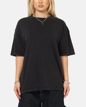 AntiPillingTechnology Culture Kings Standard Drop Shoulder T-Shirt Black Acidwash