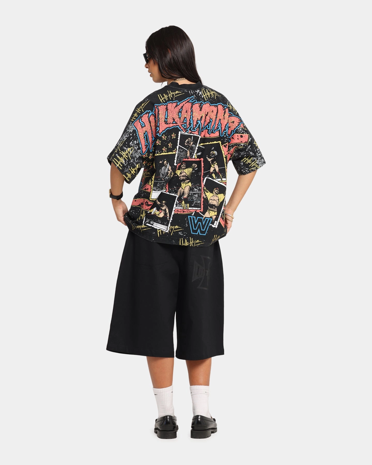 ElasticTrimming Culture Kings X WWE Hulk Hogan All Over Print T-Shirt Black