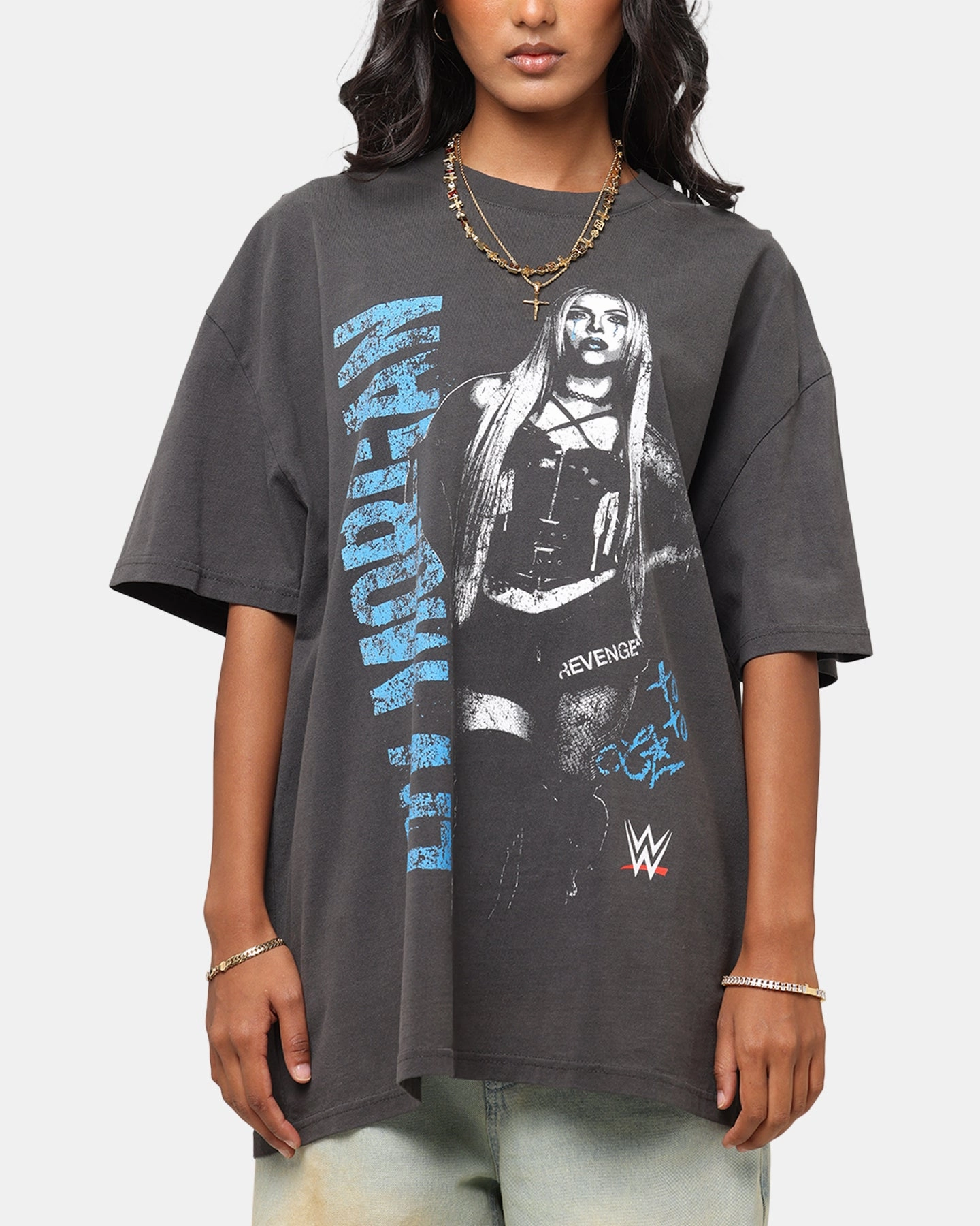 Culture Kings X WWE Liv Morgan Heavy T-Shirt Black Wash Temperature control