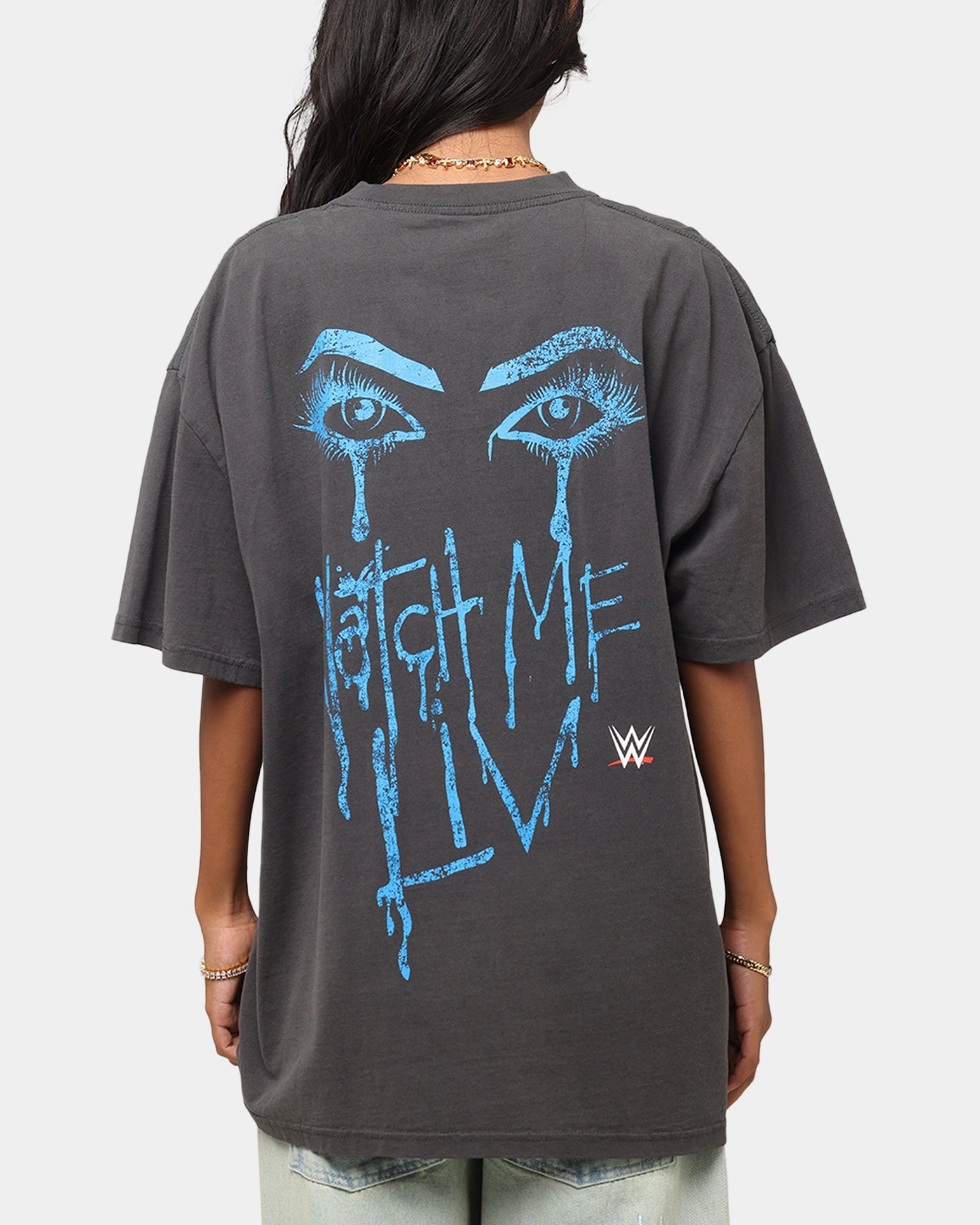 Culture Kings X WWE Liv Morgan Heavy T-Shirt Black Wash AntiStatic Treatment Brushed Interior