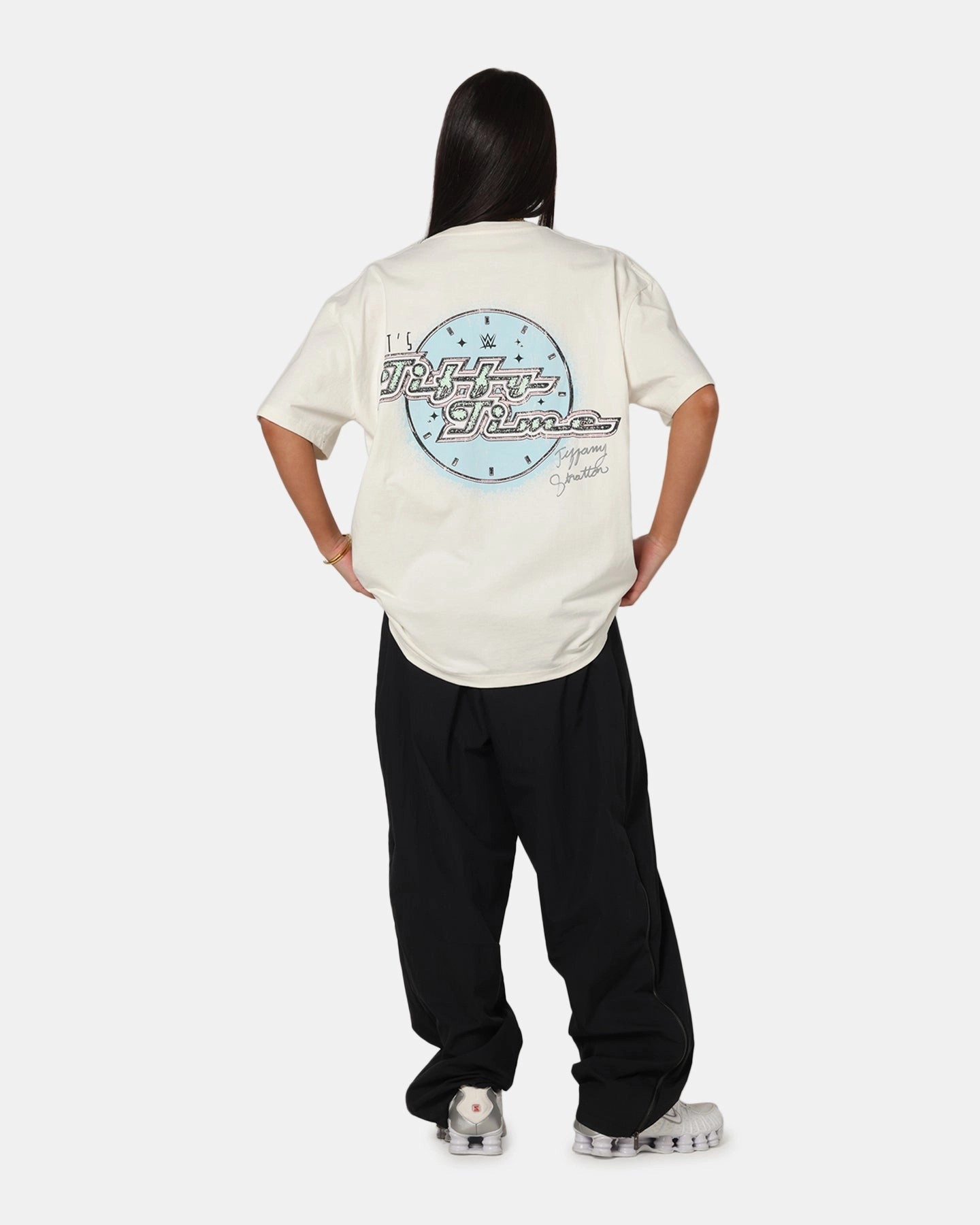 Anti Static Cloth Blend Culture Kings X WWE Tiffany Stratton Summer Slam Heavy T-Shirt Off White