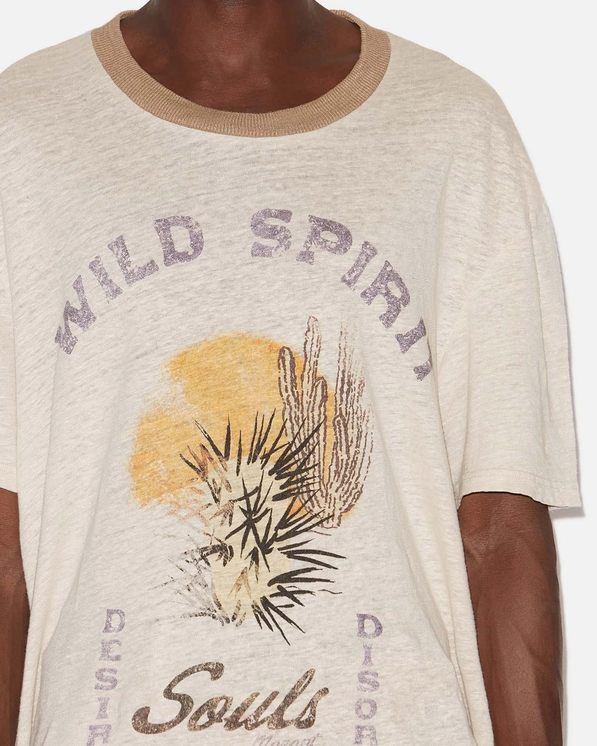 Double Stitched Hem Sporty Comfort Wear HONORE T-SHIRT