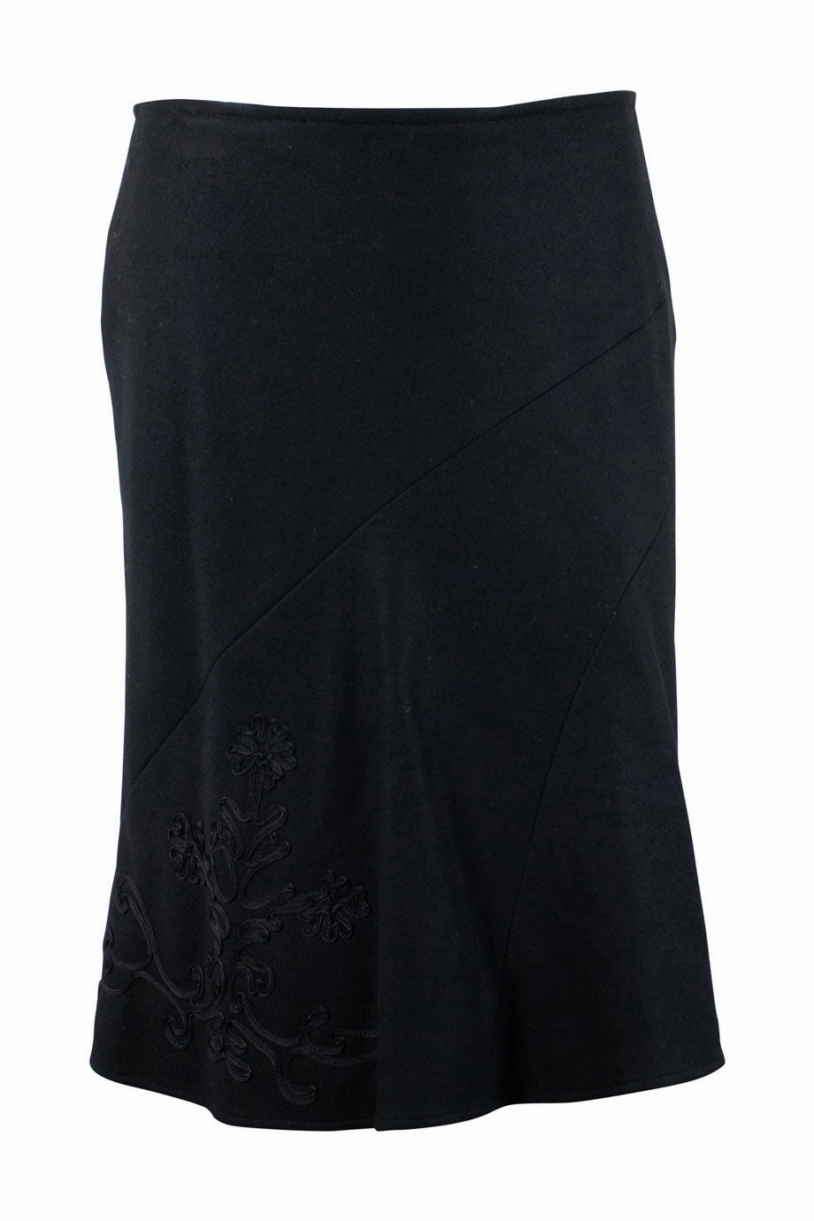 [WW18395] Tara Jarmon | knee Length Skirt Breezy Edge Pocket Design