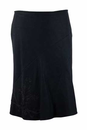 [WW18395] Tara Jarmon | knee Length Skirt Breezy Edge Pocket Design