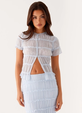 Ventilation Panel Daydreaming Top - Blue