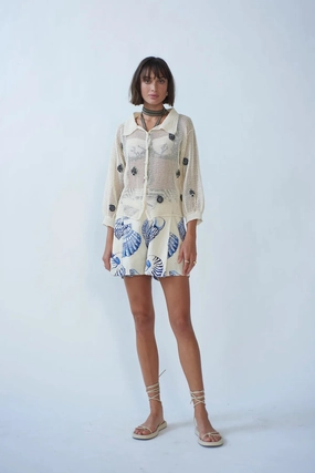 Odor Resistant RaglanSleeve Delmar Crochet Bomber