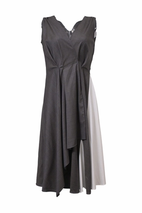 [WW42252] Jil Sander Navy | Knee Length Dress Breathable wear