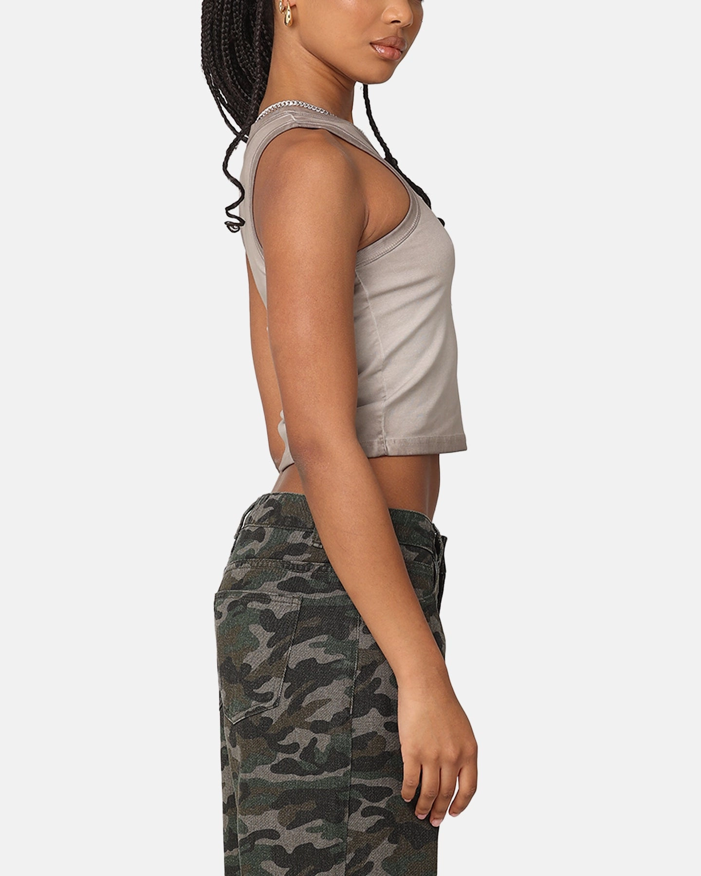 Betty Boop Women's Cowgirl Sunfade Tank Washed Brown PreShrunkFabric