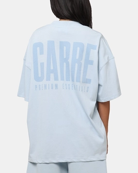 Flexible Knit Midweight Four Way Stretch Carre Premium Essentials T-Shirt Baby Blue