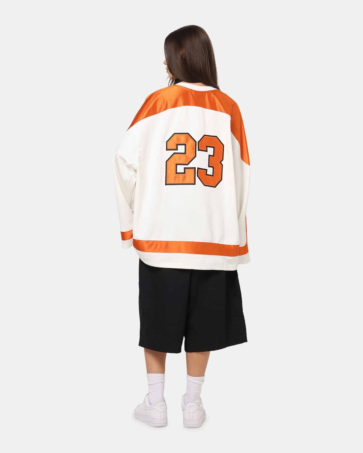 Jordan Brooklyn Collegiate Hockey Jersey Sail/Starfish/Black Vintage Shirt