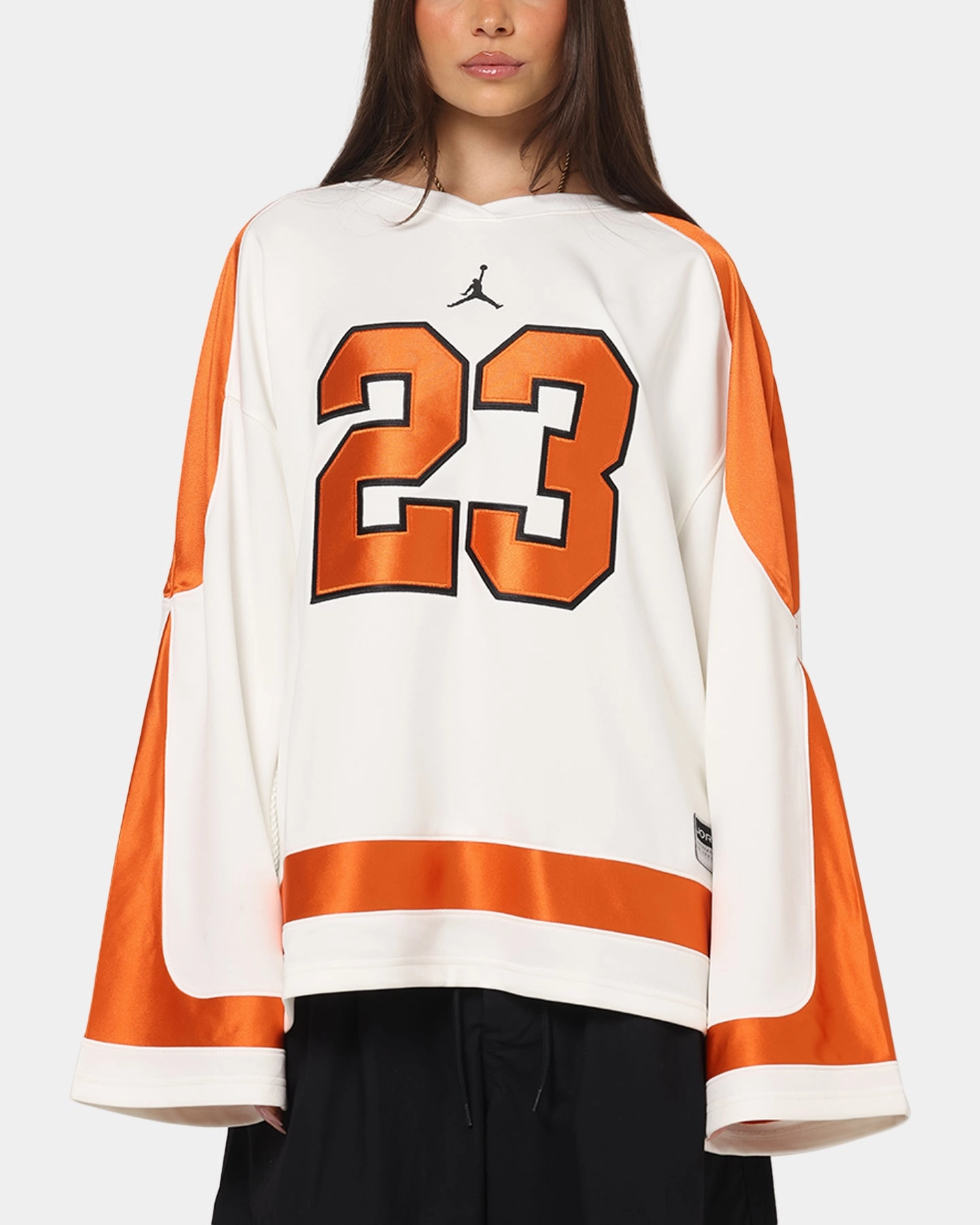 Jordan Brooklyn Collegiate Hockey Jersey Sail/Starfish/Black Comfy Layer Water Repellent Finish